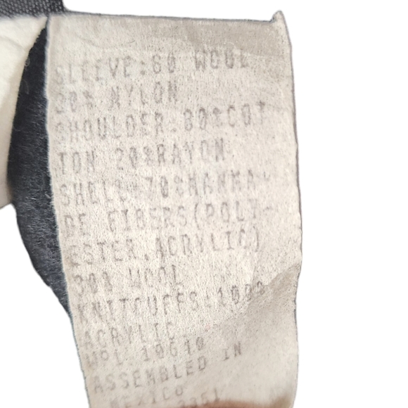 Vintage Wool Blend Women's Russell Scott Black & Red Floral zip up Jacket - Picture 3 of 13